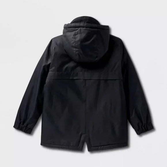 Cat & Jack - Kids' Playground Parka Jacket - Black - Picture 2 of 16